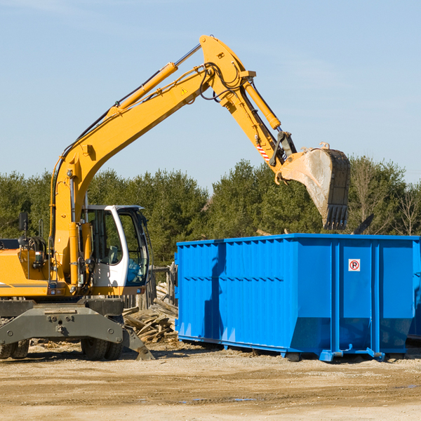 can i choose the location where the residential dumpster will be placed in Templeton IN